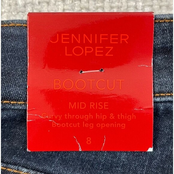 NEW Jennifer Lopez JLo Jeans Flawless Sculpt Bootcut Women's Size 8 Blue Denim - Picture 8 of 14